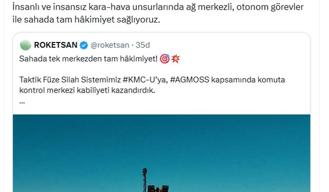 KMC-U'ya, komuta kontrol merkezi kabiliyeti kazandırıldı
