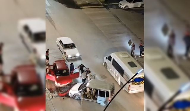 Malatya'da kaza sonrası yaşanan kavgaya biber gazlı müdahale; olay kamerada