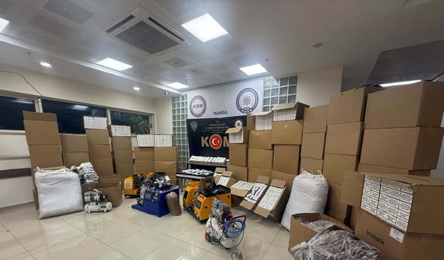Manisa'da kaçak tütün operasyonu