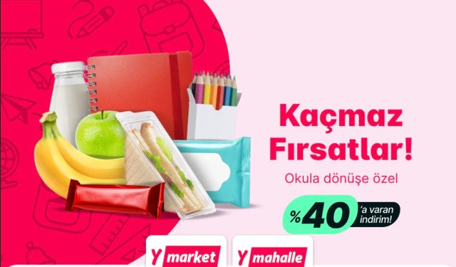 Yemeksepeti'nden market ve mahalle alışverişlerinde yüzde 40'a varan indirim