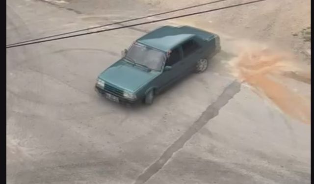 Amasya'da drift atan sürücüye 46 bin lira ceza