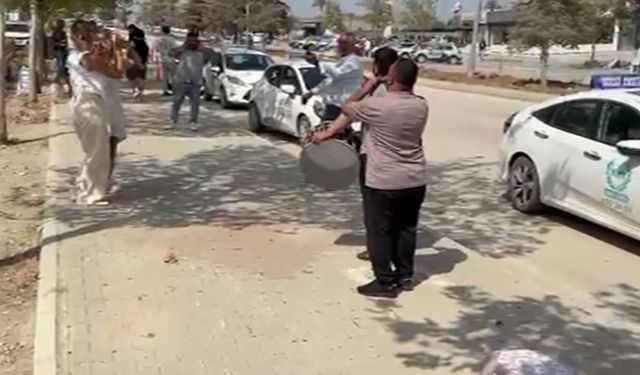 Direksiyon sınavını kazandı, sevincini davul- zurna eşliğinde kutladı; o anlar kamerada