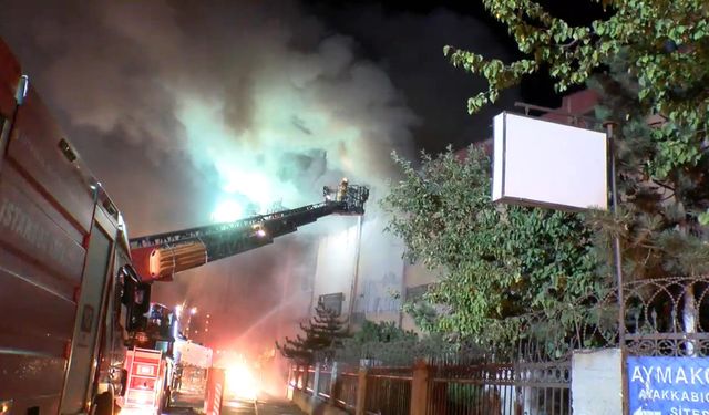 İstanbul - Başakşehir sanayi sitesinde yangın -2