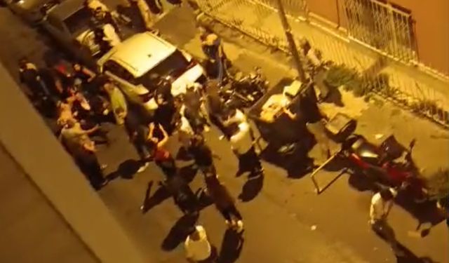 İstanbul - Şişli'de düğün salonunda başladı sokakta devam etti; kavgayı ayırmak isteyen kadınlar arada kaldı