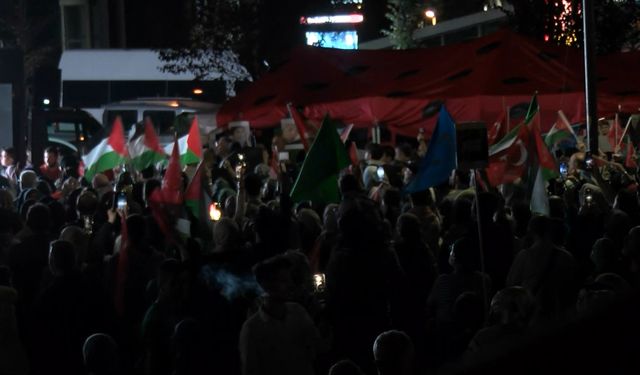 İstanbul- Üsküdar'da Sumud Filosu'na destek nöbeti