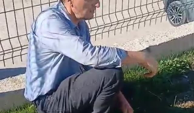 Sivas'ta otomobil alev aldı; sürücü yaralandı