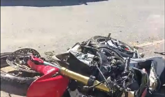 Tamir ettiği motosikletin test sürüşünde yaralandı