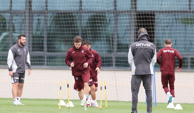 Trabzonspor, Gaziantep FK maçı hazırlıklarını sürdürdü