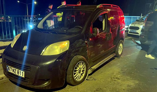 3.51 promil alkollü sürücü karşı şeride geçip, kaza yaptı