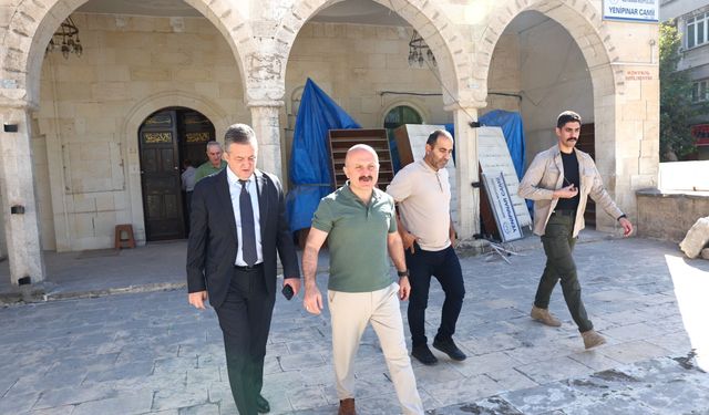 Adıyaman Yenipınar Camisi'nde restorasyon çalışmaları başladı
