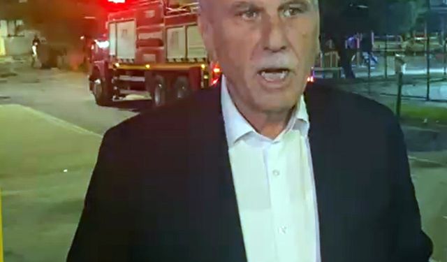 Apartman otoparkındaki otomobilde patlama sonrası yangın; mahsur kalan 9 kişi itfaiye merdiveniyle kurtarıldı