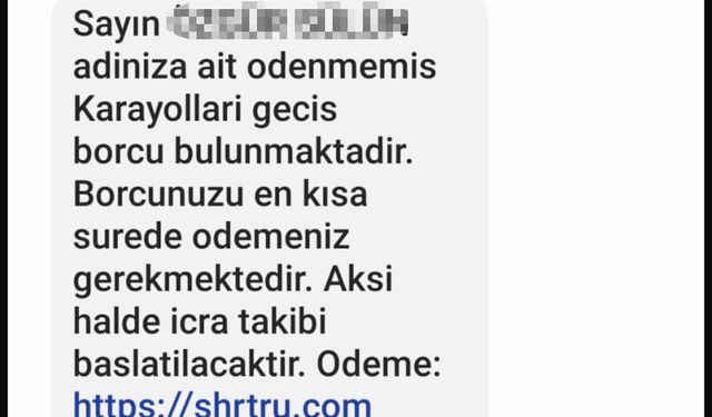 Avukatın adıyla sahte mesajla dolandırıcılık girişimi