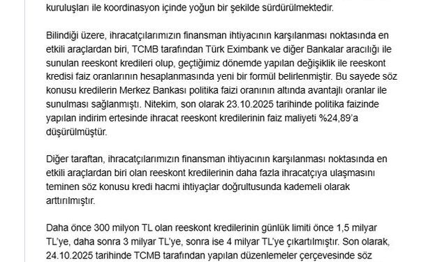 Bakan Bolat: İhracatçılarımızın gelişimini desteklemeye devam edeceğiz