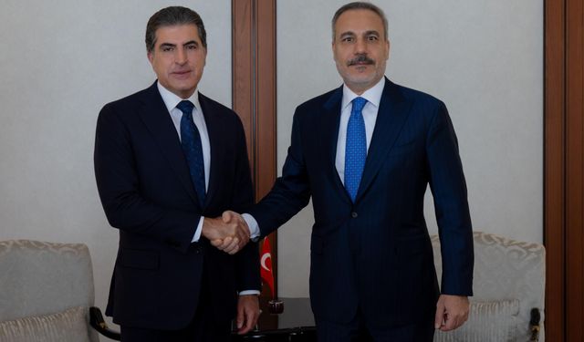 Bakan Fidan, IKBY Başkanı Barzani ile görüştü