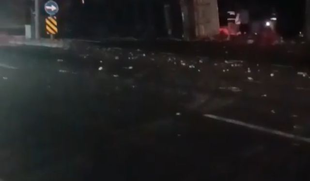 Batman'da 1 kişinin öldüğü TIR kazası kamerada