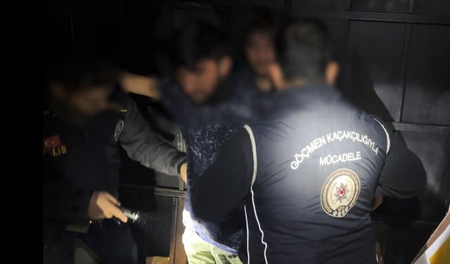 Bitlis'te kamyonet kasasındaki gizli bölmede 12 kaçak göçmen yakalandı: 2 tutuklama