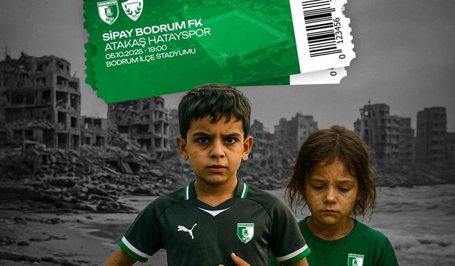 Bodrum FK'dan Gazze'ye anlamlı destek