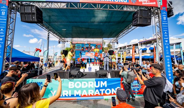 Bodrum Yarı Maratonu'na 24 ülkeden 2 bin 150 sporcu katıldı