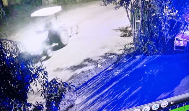 Çaldığı pullukla tarla sürerken yakalandı / Video eklendi