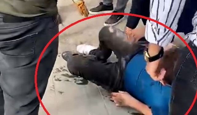 Cipiyle tartıştığı kişinin ayaklarını ezdi; o anlar kamerada