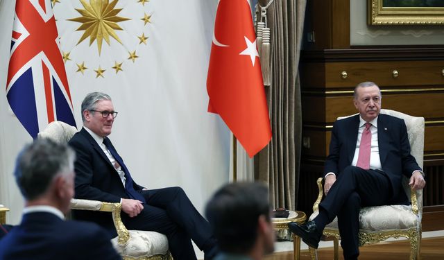 Cumhurbaşkanı Erdoğan, Birleşik Krallık Başbakanı Starmer'ı resmi törenle karşıladı / Fotoğraflar
