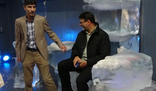 Dev buz kalıplarına işlenen Erzurum kültürü, Ata Buz Müzesi'nde sergileniyor