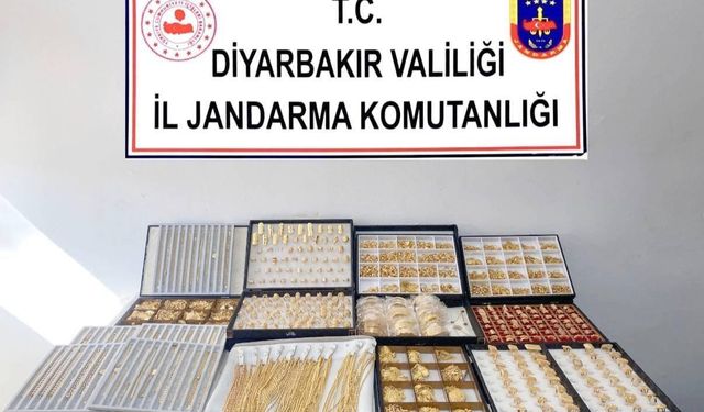Diyarbakır'da 40 milyon TL değerinde kaçak altın ele geçirildi; 2 gözaltı