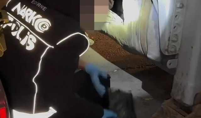Edirne'de TIR'da 68 kilo kokain ele geçirildi