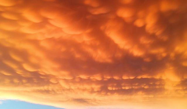 Fethiye'de Mammatus bulutları görüldü