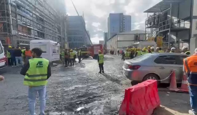 İstanbul- Bahçelievler'de inşaatın yük asansörü düştü; yaralılar var -1