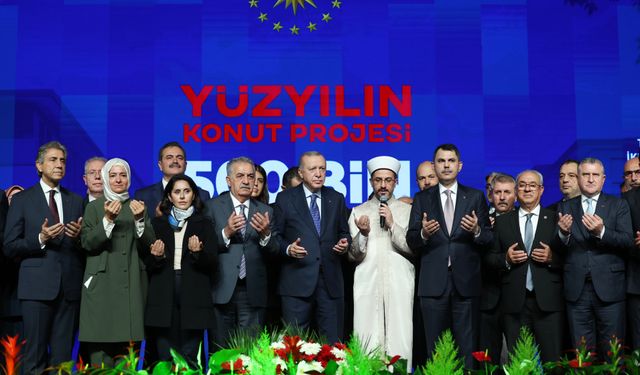 İstanbul- Cumhurbaşkanı Erdoğan: Projemizle 81 ilimizin tamamında toplam 500 bin konut yapacağız / Geniş haber