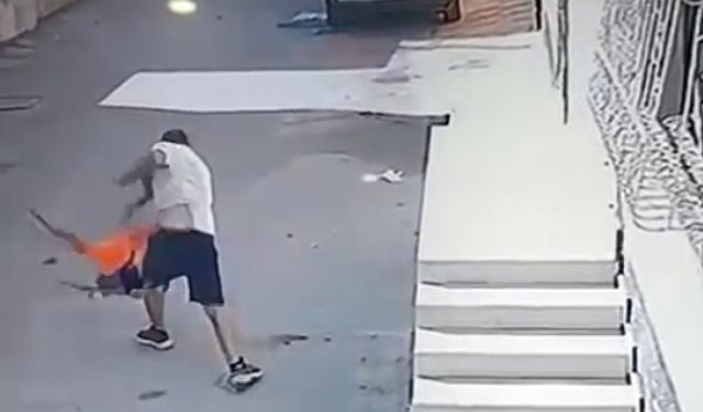 Kovaladığı çocuğu ayak bileğinden tutup yere fırlatan şüpheli tutuklandı