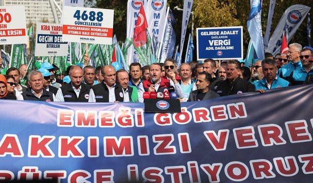 Memur-Sen'den TBMM önünde 'bütçe' açıklaması