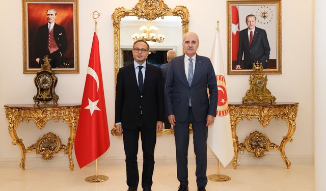 Numan Kurtulmuş, TÜRKPA Genel Sekreteri Hasan'ı kabul etti
