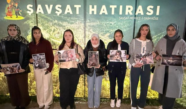 Öğrencilerden 'Dünya Kız Çocukları Günü'nde' Gazze mesajı