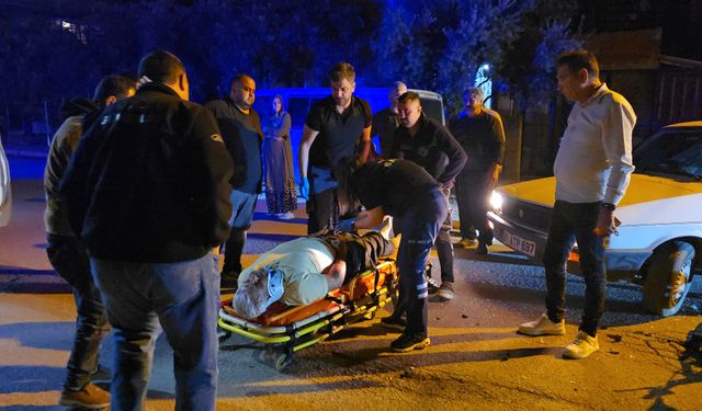 Otomobil ile motosiklet çarpıştı: 1 yaralı