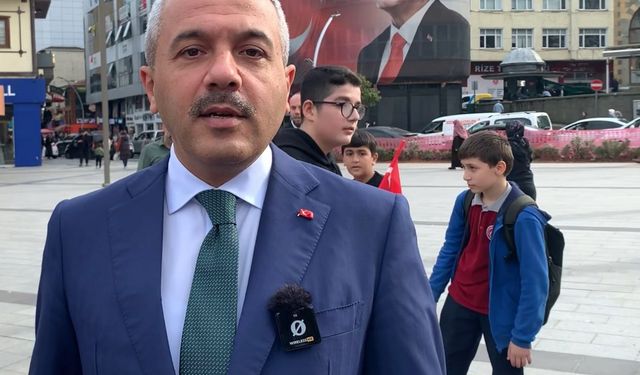 Rize'de Cumhuriyet Bayramı kutlamaları yürüyüşle başladı