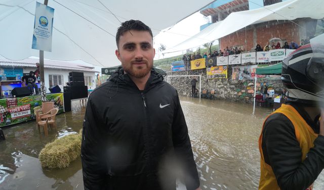 Rize'de sağanak altında 'Laz Ralli' heyecanı