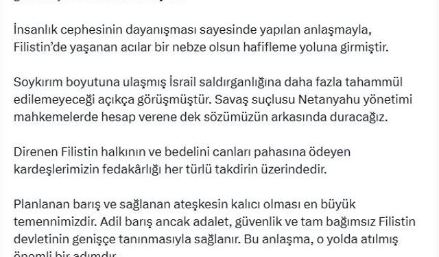 TBMM Başkanı Kurtulmuş: Ateşkesin kalıcı olması en büyük temennimizdir