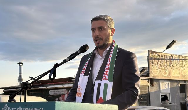 Tekirdağ'da Filistin'e destek mitingi