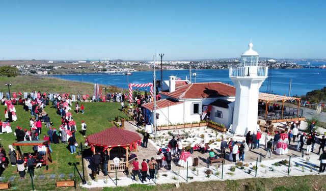 Tekirdağ'da restore edilen 168 yıllık deniz feneri törenle açıldı