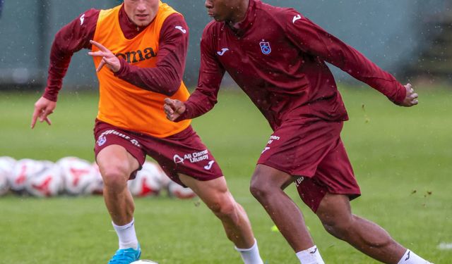 Trabzonspor'da Çaykur Rizespor maçı hazırlıkları devam ediyor