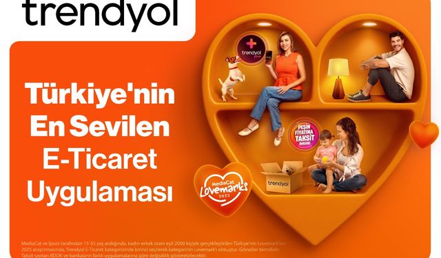 Trendyol, 'Türkiye'nin Lovemark'ları' araştırmasında en sevilen marka seçildi