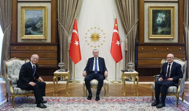 Cumhurbaşkanı Erdoğan, Asya Kalkınma Bankası Başkanı Kanda'yı kabul etti