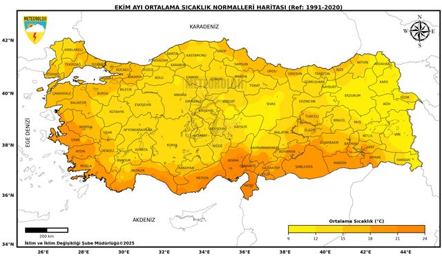 Ekimde en yüksek sıcaklık Cizre'de tespit edildi
