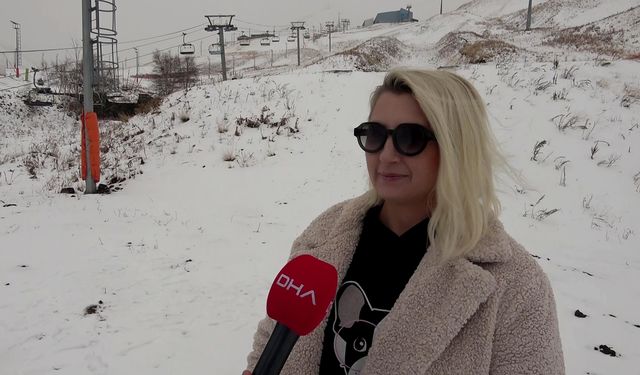 Erzurum'da kent merkezinde sağanak, yüksek kesimlerde kar