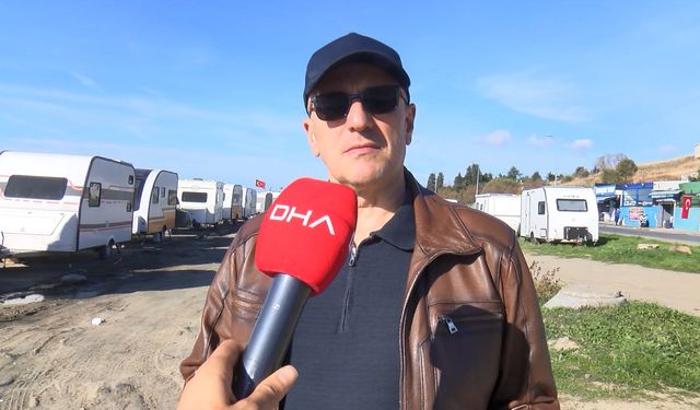 İstanbul - Beylikdüzü'nde sahil şeridi karavan parkına döndü; mahalleli tepkili