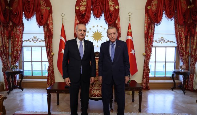 İstanbul - Cumhurbaşkanı Erdoğan, TBMM Başkanı Kurtulmuş'u kabul etti