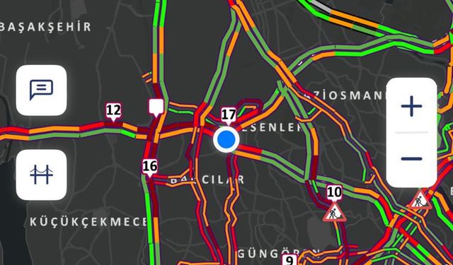 İstanbul - İstanbul'da trafik yoğunluğu yüzde 83'e ulaştı