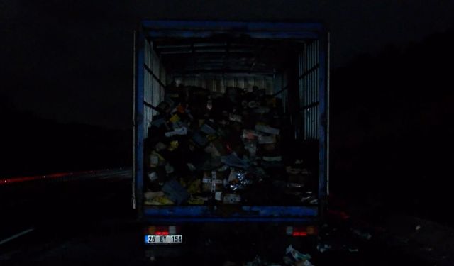 İstanbul -Kuzey Marmara Otoyolu'nda seyir halindeki kamyon alev aldı